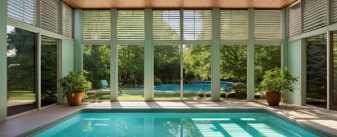Climatización del agua, uso de cristaleras o muebles para el jardín: Descubre algunas de las soluciones para piscina techada