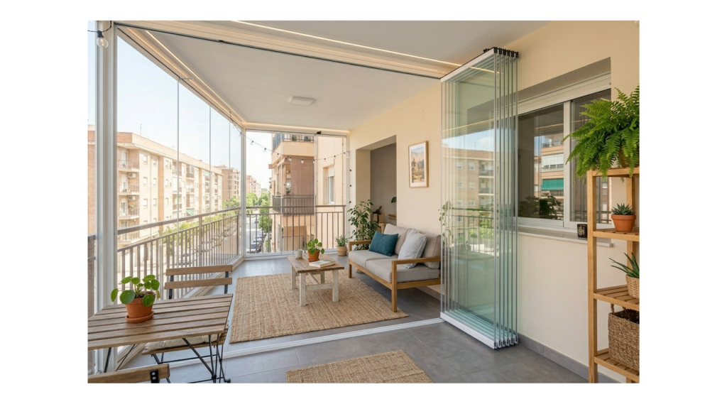 Opciones baratas para cerrar una terraza